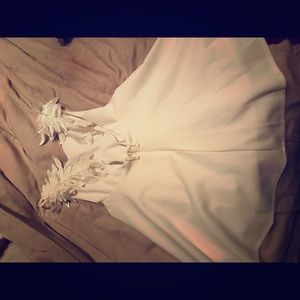 White Angel Wing A-Line Dress